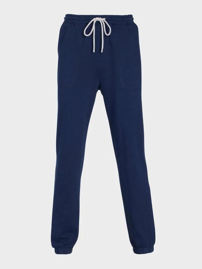 Men Navy Fleece Track Pant Navy Peter Alexander Pants