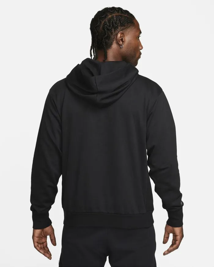 Men Nike Hoodies And Sweatshirts DriFIT Standard Issue Blacklime Blast