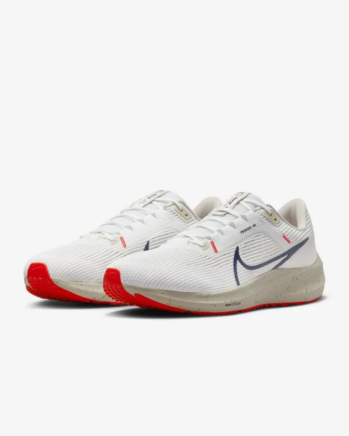 Men Nike Running Pegasus 40 Whitelight Orewood Brownphantomobsidian