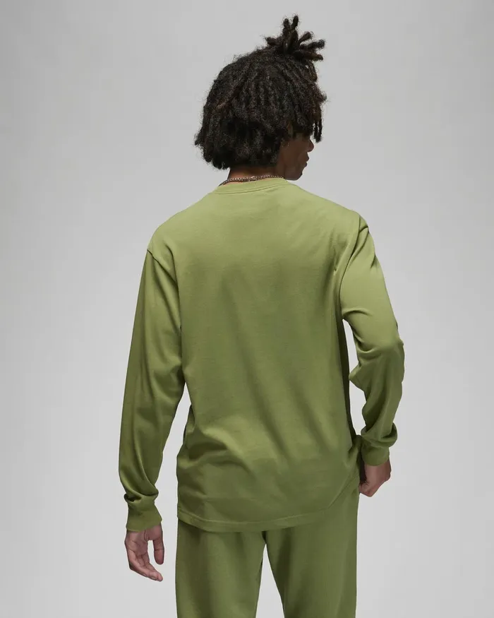 Men Nike Tops And TShirts Jordan Wordmark Sky J Light Olive