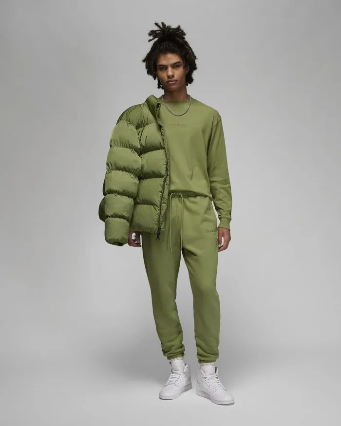 Men Nike Tops And TShirts Jordan Wordmark Sky J Light Olive
