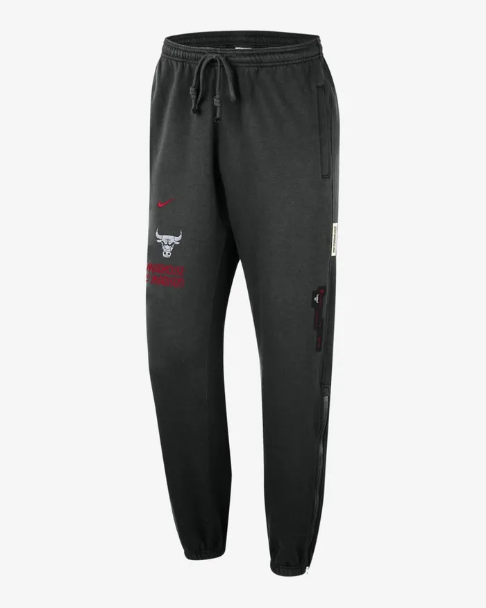 Men Nike Trousers And Tights Chicago Bulls Standard Issue 202324 City Edition Black Men Nike Trousers And Tights Chicago Bulls Standard Issue 202324 City Edition Black