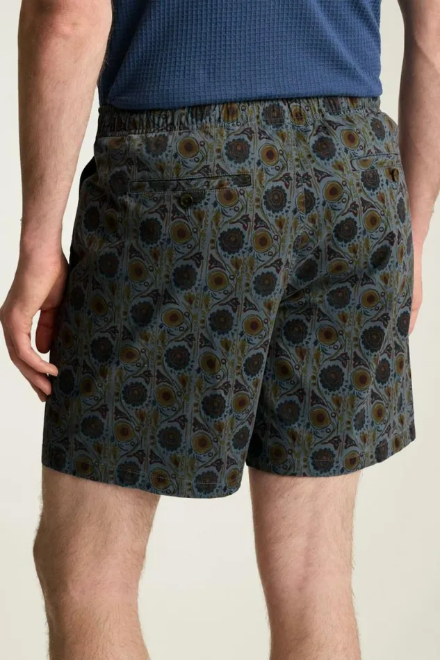 Men Nomad Short Blue Abstract Floral Bonobos Seasonal Pants
