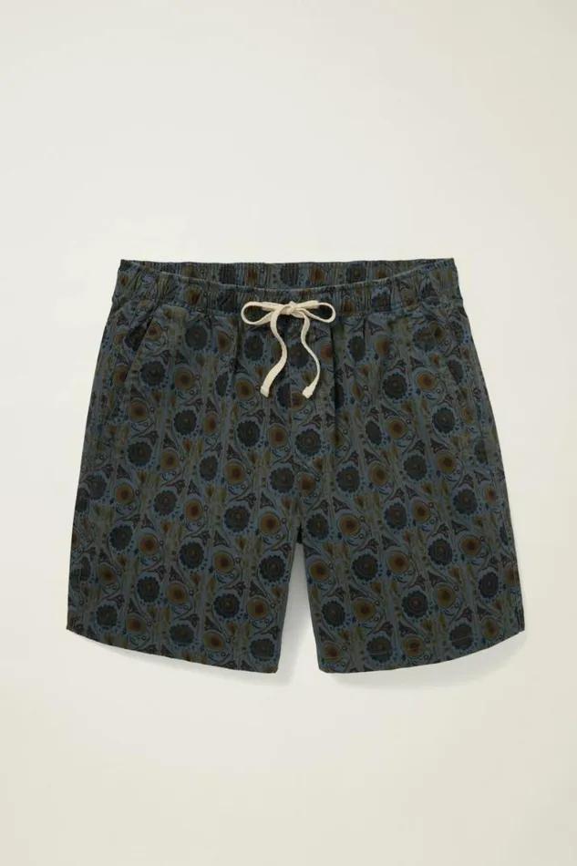 Men Nomad Short Blue Abstract Floral Bonobos Seasonal Pants