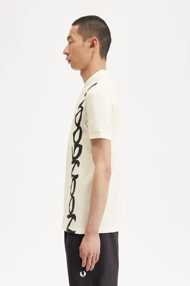 Men Noon GoonsNoongoons Graphic Polo Shirt Soft White Fred Perry Polo Shirts