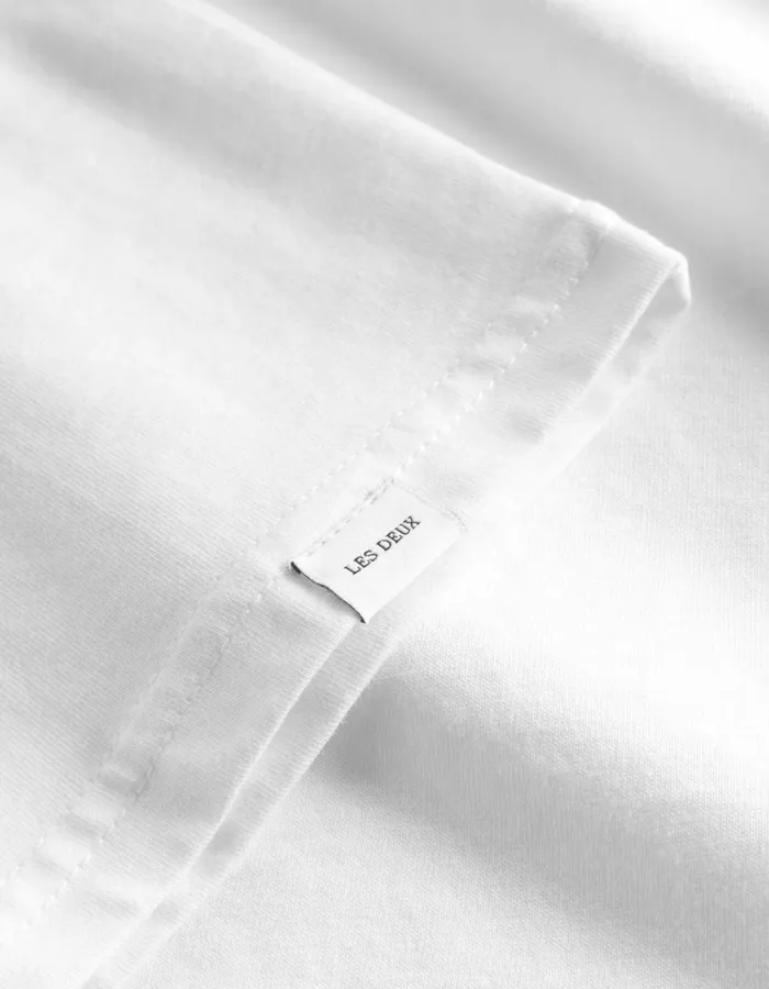 Men Norregaard LS TShirt Tonal 8211 WhiteWhite Les Deux Tshirts