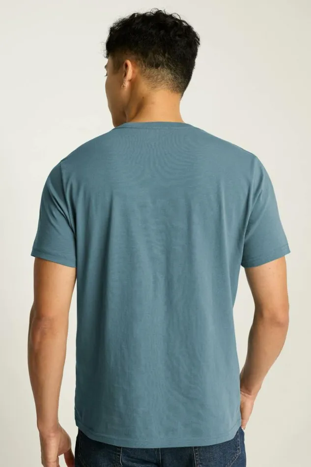 Men Organic Cotton Pocket Tee Ocean Blue Bonobos Short Sleeve Tees