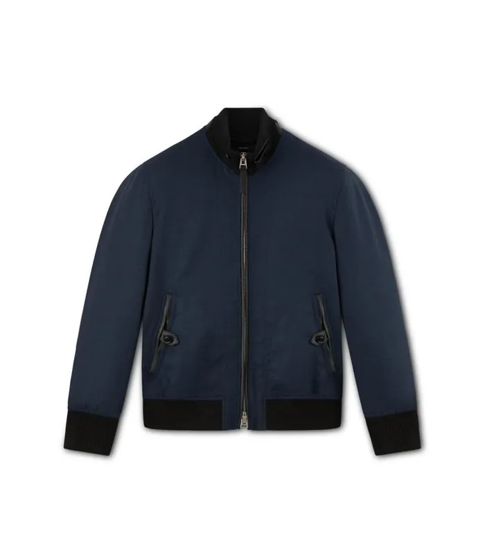 Men Outerwear Tom Ford Mohair Fluid Hopsack Blouson