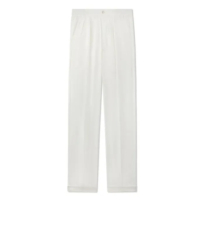 Men Pants and Shorts Tom Ford Lightweight Lyocell Pleat Lounge Pant