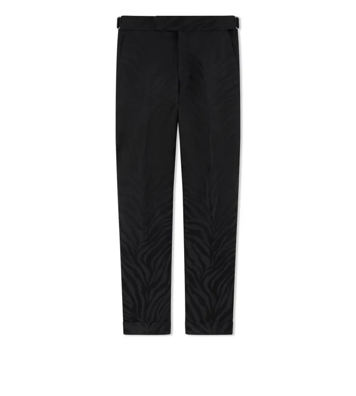 Men Pants and Shorts Tom Ford Zebra Jacquard Atticus Trouser Zebra
