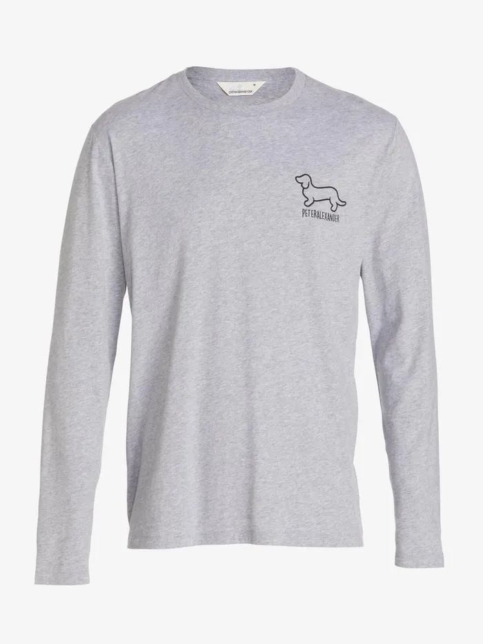 Men Penny Logo Long Sleeve Top Navy Peter Alexander Tops