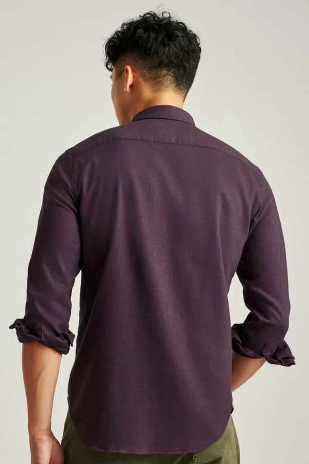 Men Performance Flannel Shirt Berry Houndstooth Bonobos Overshirts