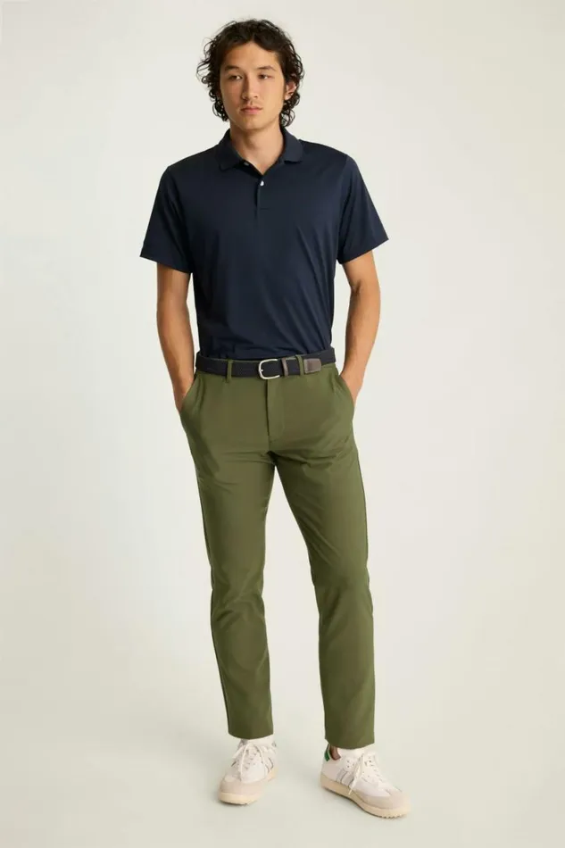 Men Performance Link Pants Dark Olive Green Bonobos Joggers and Athleisure
