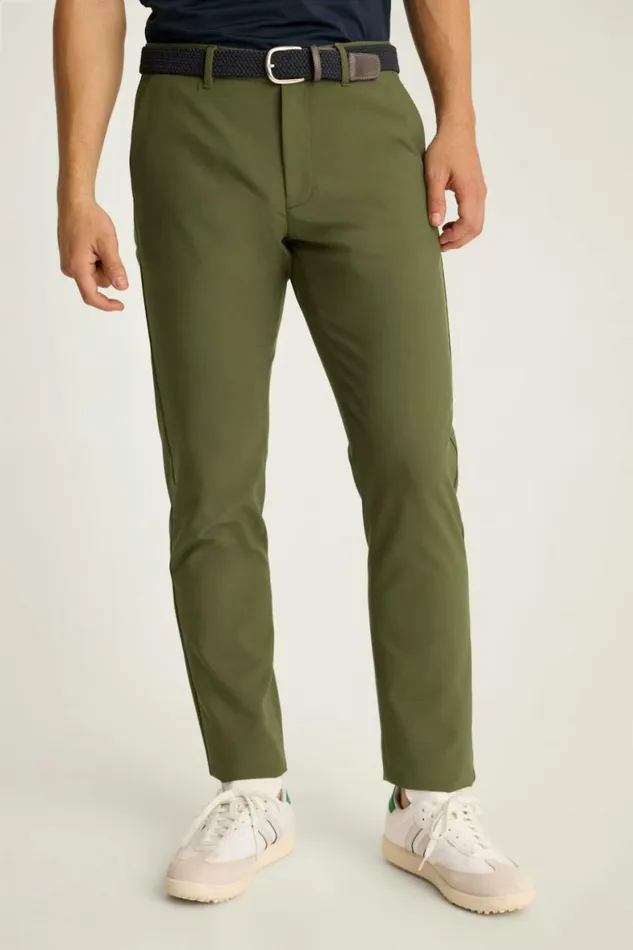 Men Performance Link Pants Dark Olive Green Bonobos Joggers and Athleisure
