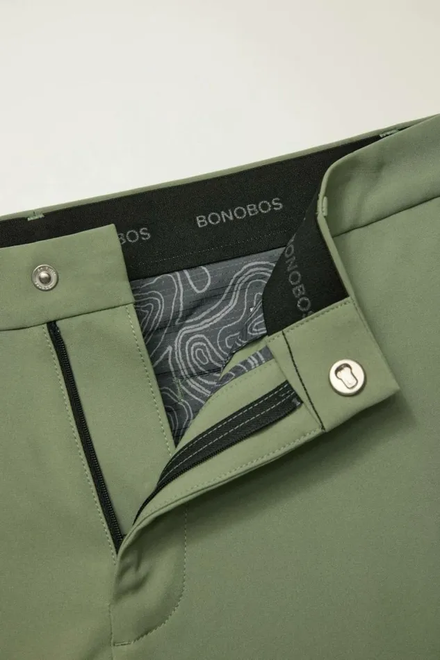 Men Performance Link Pants Fern Green Bonobos Joggers and Athleisure