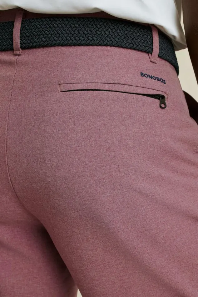 Men Performance Link Shorts Crushed Heather Violet Bonobos Casual Shorts