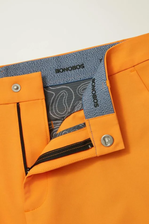 Men Performance Link Shorts Tangerine Bonobos Casual Shorts