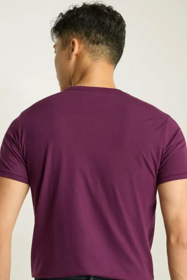 Men Pima Performance Short Sleeve Henley Port Wine Bonobos Henleys