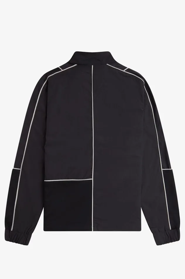 Men Piped Shell Jacket Black Fred Perry Coats and Jackets