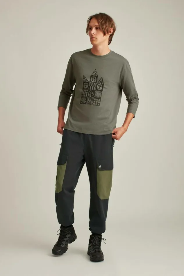 Men Polar Fleece Lined Pants Black Bonobos Joggers and Athleisure