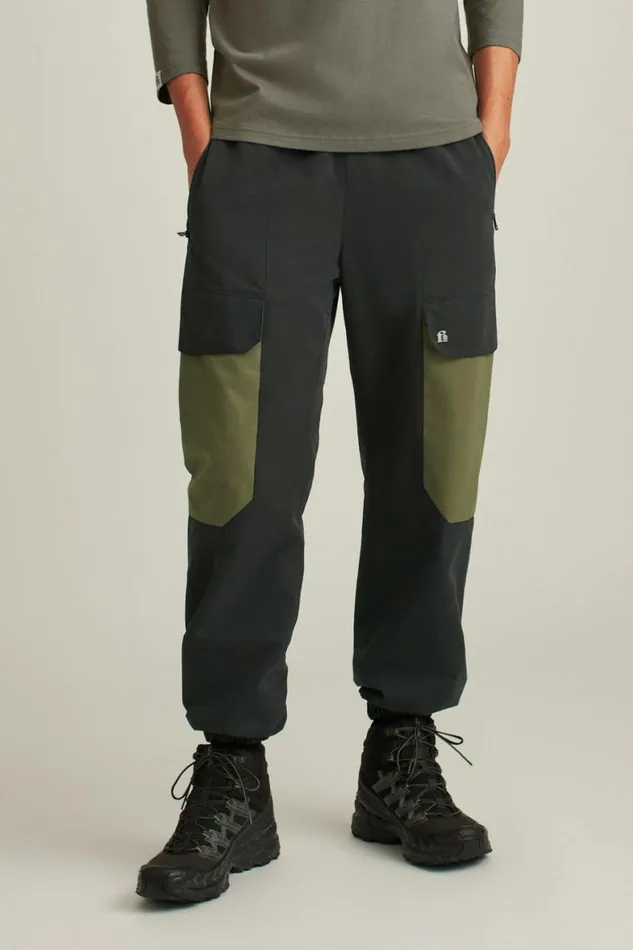 Men Polar Fleece Lined Pants Black Bonobos Joggers and Athleisure