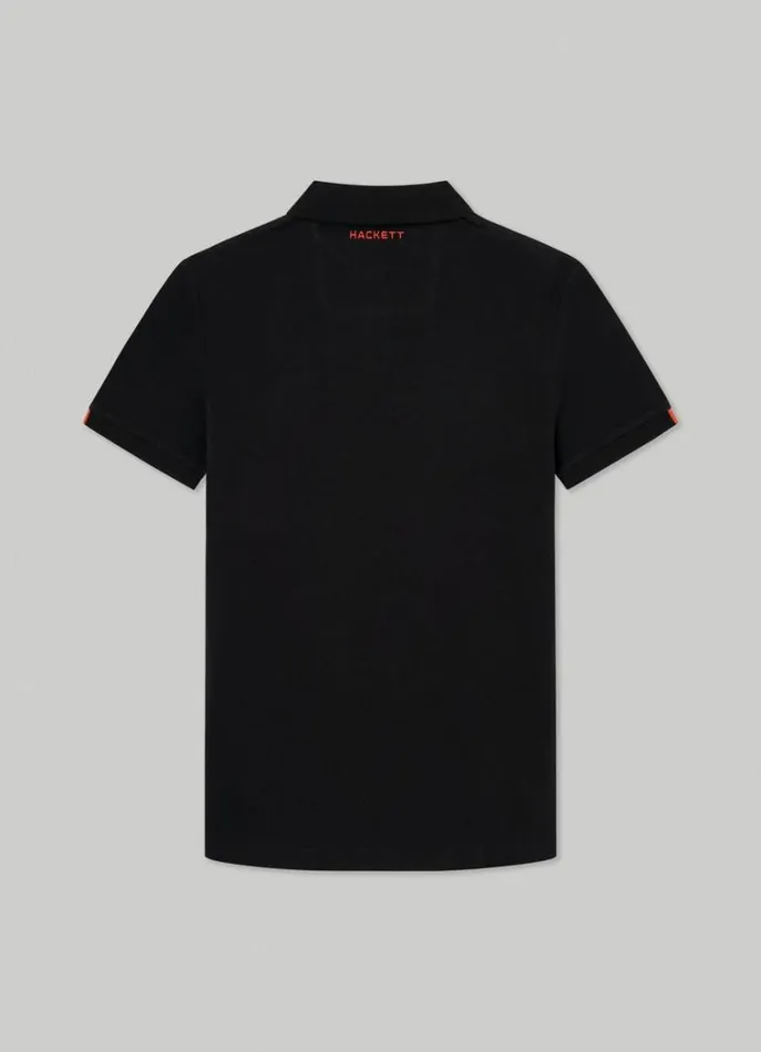 Men Polo Shirts Hackett London Aston Martin Classic Fit Polo Shirt Black