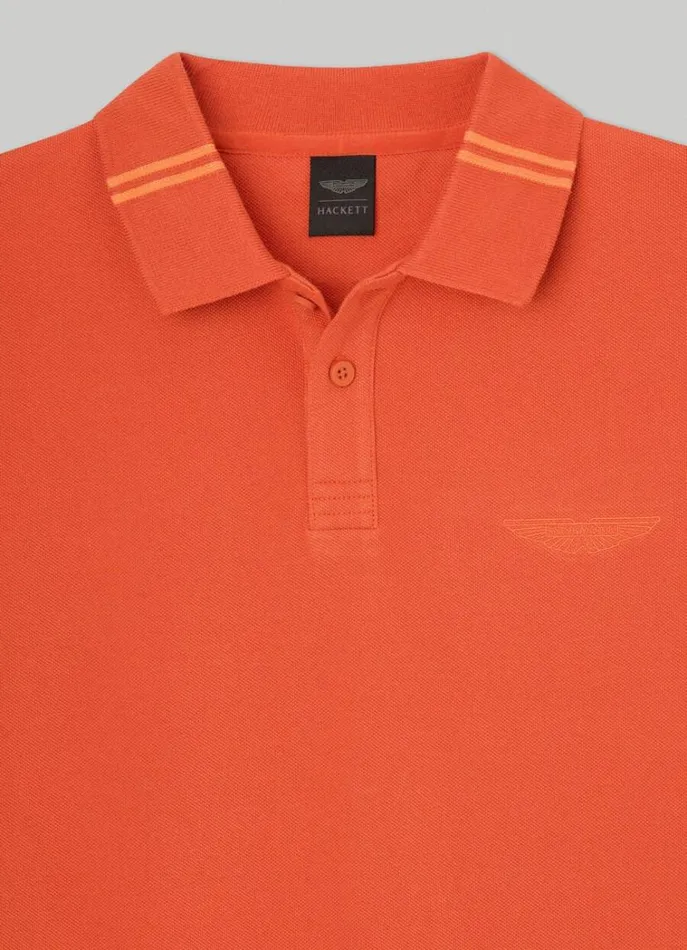Men Polo Shirts Hackett London Aston Martin Classic Fit Polo Shirt Orange