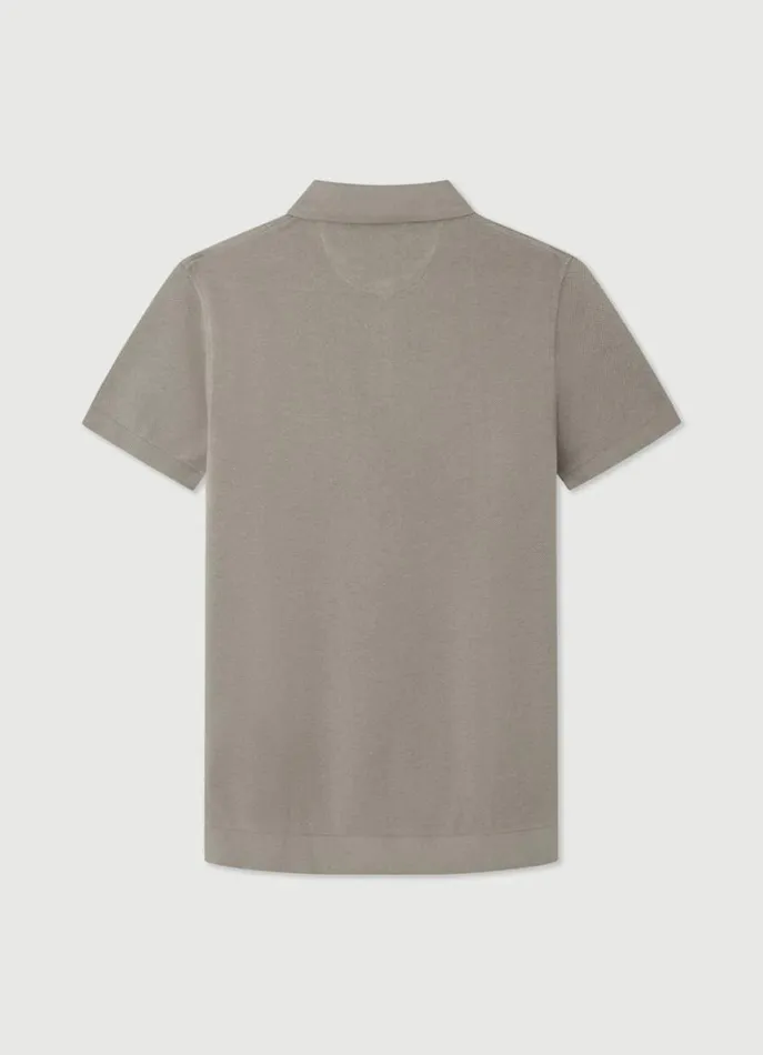Men Polo Shirts Hackett London Classic Fit Piqu Polo Light Grey Marl