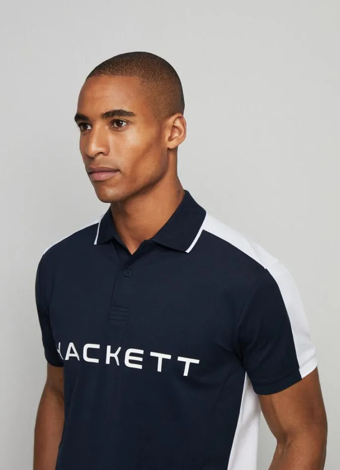 Men Polo Shirts Hackett London Hackett Sport Classic Fit Polo Navy