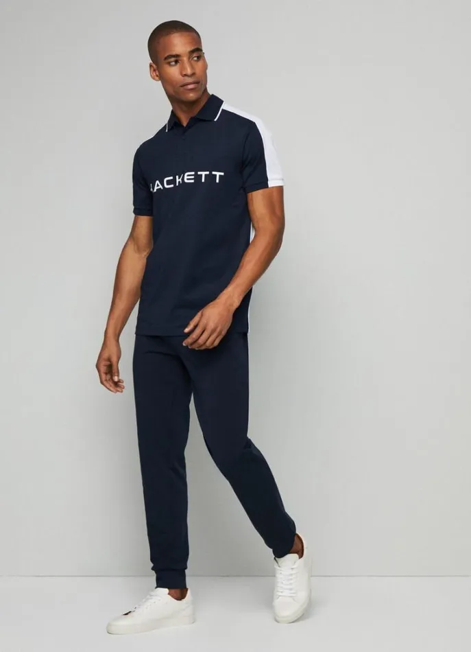 Men Polo Shirts Hackett London Hackett Sport Classic Fit Polo Navy