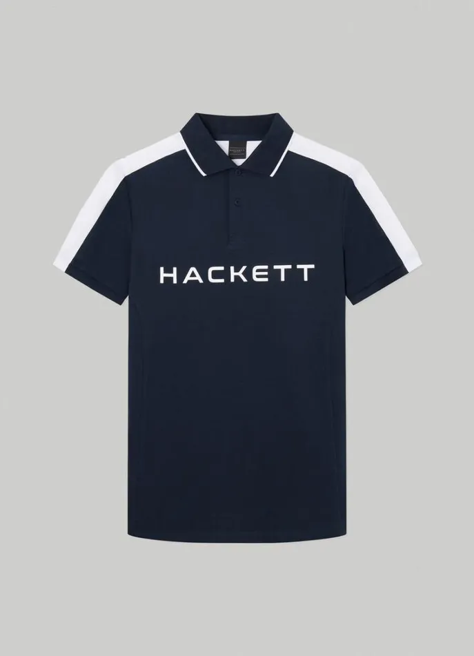 Men Polo Shirts Hackett London Hackett Sport Classic Fit Polo Navy
