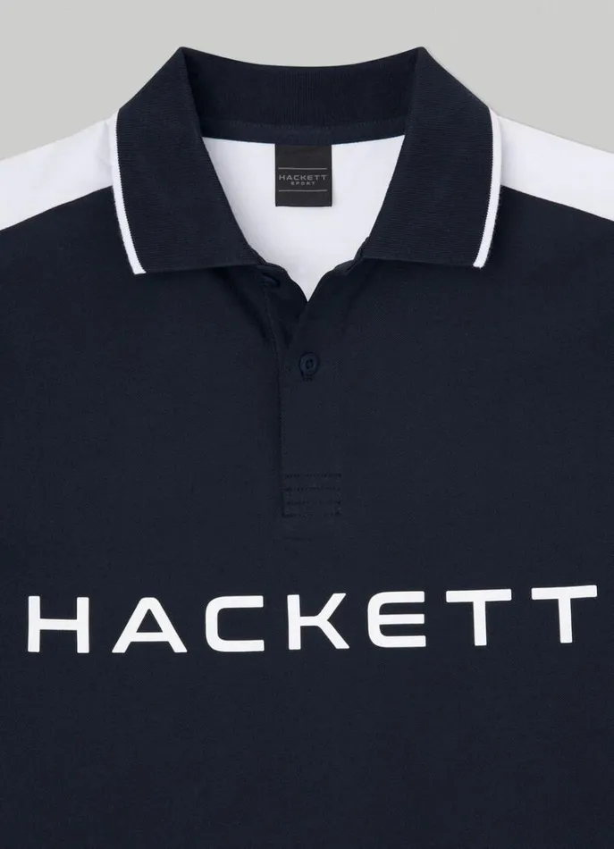 Men Polo Shirts Hackett London Hackett Sport Classic Fit Polo Navy