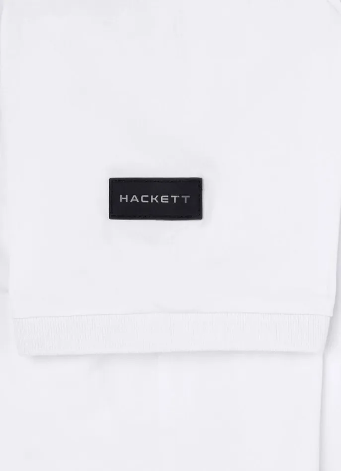 Men Polo Shirts Hackett London Hackett Sport Slim Fit Polo White
