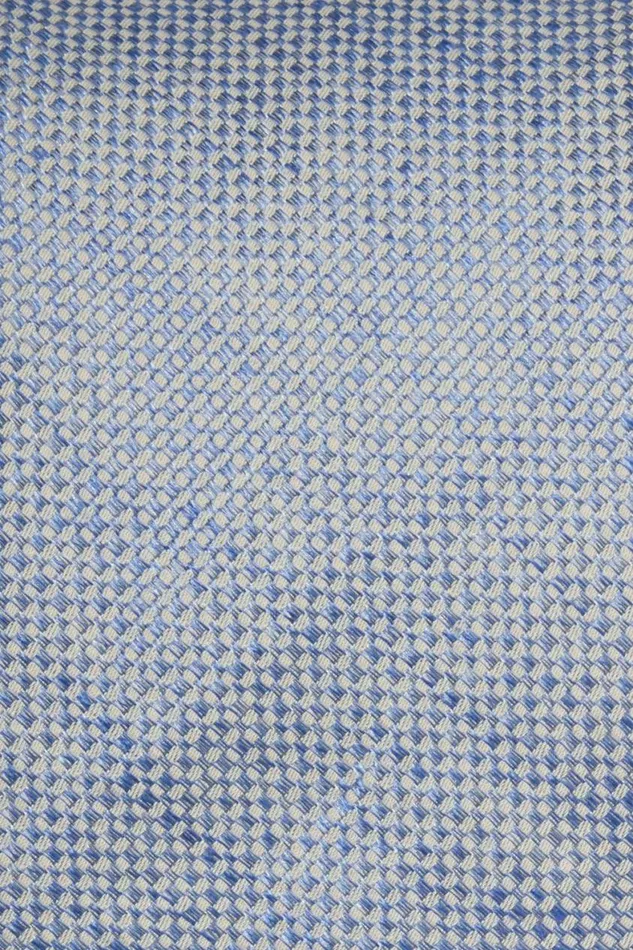 Men Premium Necktie Blue Ivory Basketweave Bonobos Ties and Pocket Squares