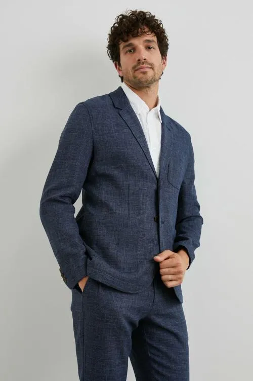 Men Rails Jackets and Coats Idris Blazer Navy Melange Men Rails Jackets and Coats Idris Blazer Navy Melange