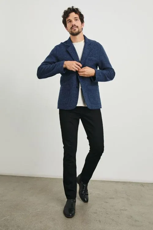 Men Rails Jackets and Coats Pierre Blazer Blue Melange