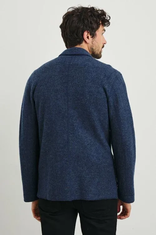 Men Rails Jackets and Coats Pierre Blazer Blue Melange