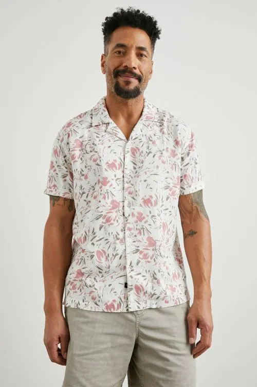 Men Rails Shirts Dresden Shirt Brush Floral White Men Rails Shirts Dresden Shirt Brush Floral White