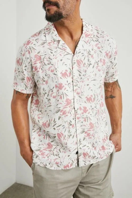Men Rails Shirts Dresden Shirt Brush Floral White Men Rails Shirts Dresden Shirt Brush Floral White