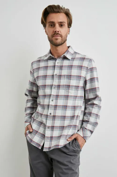 Men Rails Shirts Forrest Shirt Moab Sky Melange