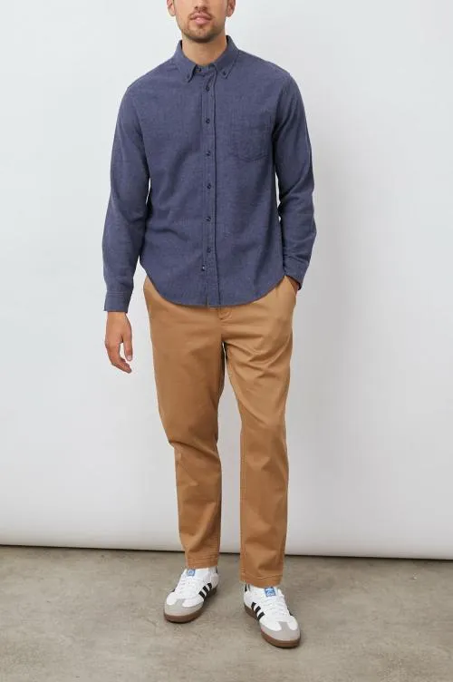 Men Rails Shirts Runson Shirt Heather Blue Men Rails Shirts Runson Shirt Heather Blue