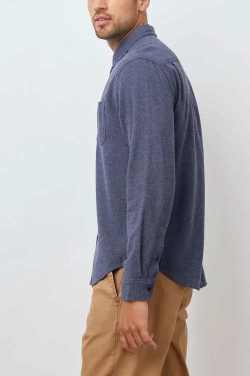Men Rails Shirts Runson Shirt Heather Blue Men Rails Shirts Runson Shirt Heather Blue