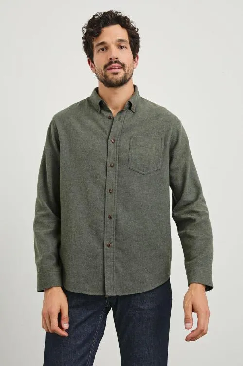 Men Rails Shirts Runson Shirt Hunter Green