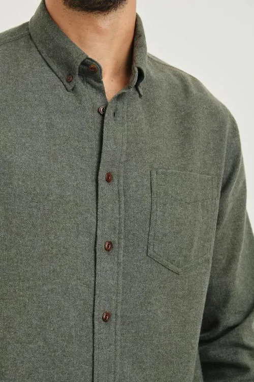 Men Rails Shirts Runson Shirt Hunter Green