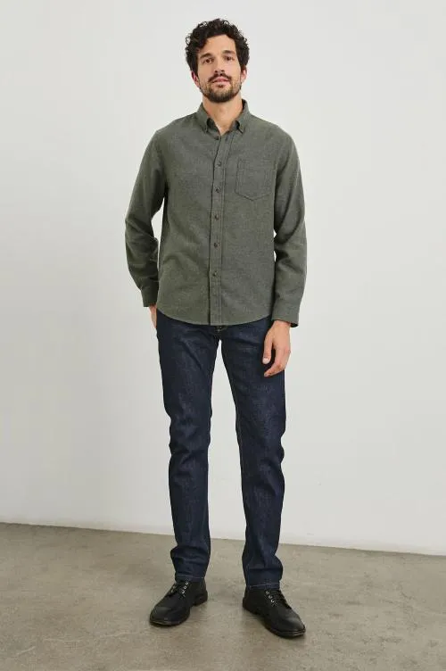 Men Rails Shirts Runson Shirt Hunter Green