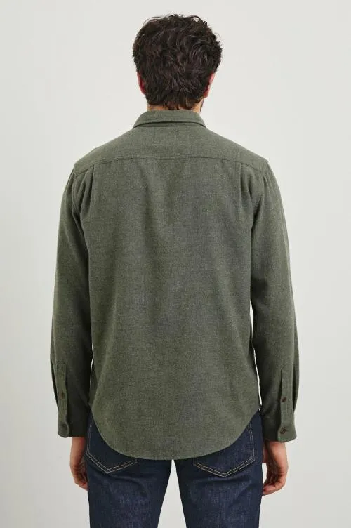 Men Rails Shirts Runson Shirt Hunter Green