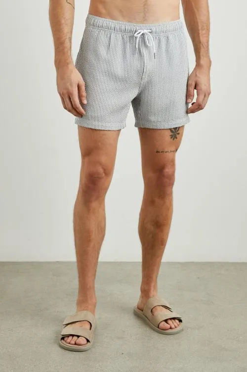 Men Rails Shorts and Swim La Brea Swim Short Faded Seersucker