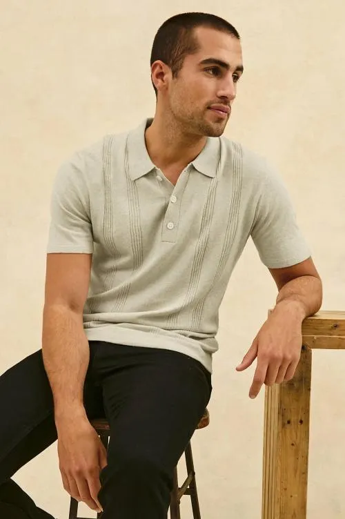 Men Rails TShirts and Polos Cillian Polo Shirt Silversand Men Rails TShirts and Polos Cillian Polo Shirt Silversand