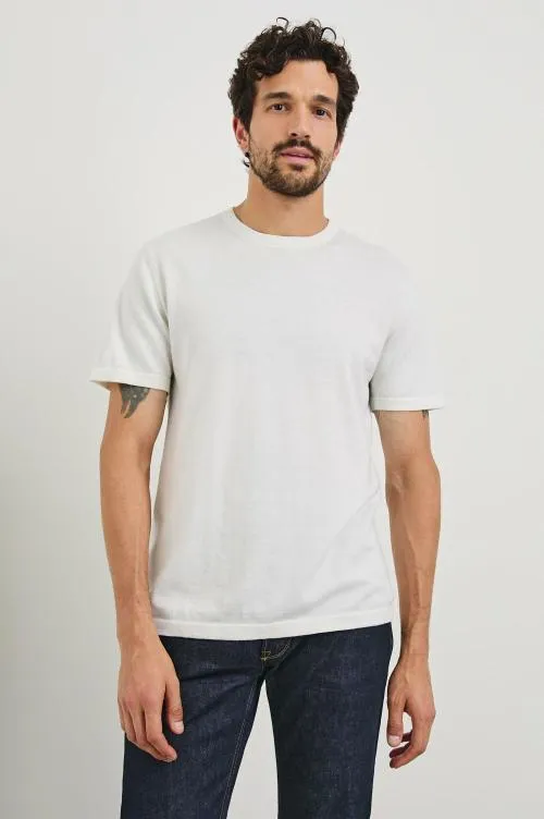 Men Rails TShirts and Polos Mason Cotton Cashmere Tshirt Cream