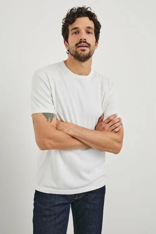 Men Rails TShirts and Polos Mason Cotton Cashmere Tshirt Cream Men Rails TShirts and Polos Mason Cotton Cashmere Tshirt Cream
